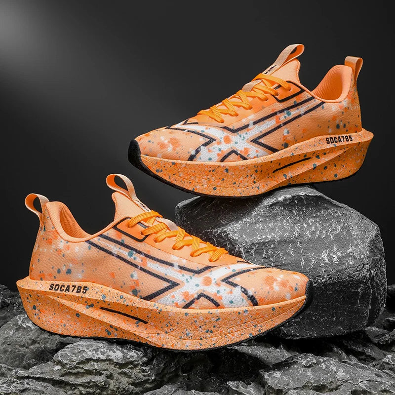Mens Running Shoes 2025 New Luxury Design Lightweight Low Top EVA Cushioned Outsole Gym Training Daily Jogging Fashion Sneakers