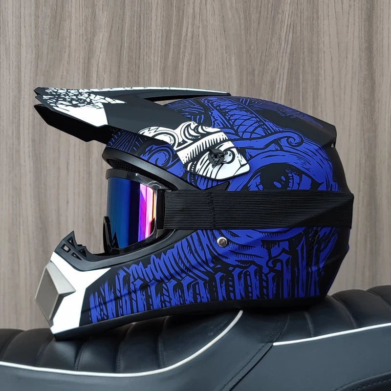 2026 Offroad Motorcycle Racing Helmet Breathable Ventilation Motocross Helmet for Dirt Bike Quad ATV Enduro Trail Riding Helmet