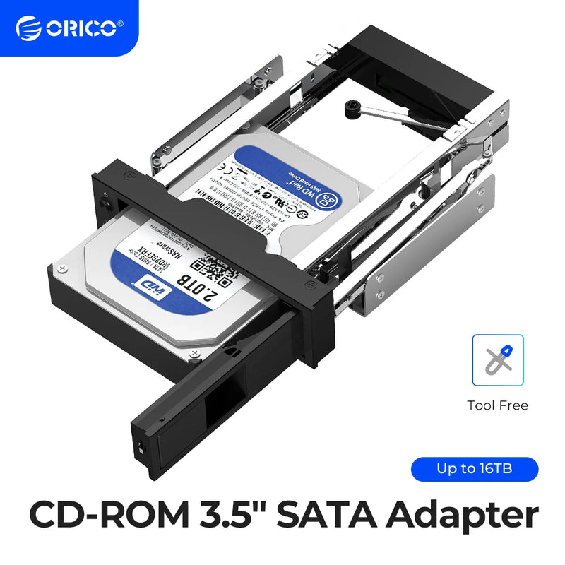 ORICO Hard Drive Caddy 2.5 to 3.5 inch Stainless Internal Hard Drive Mounting Bracket Adapter 3.5 inch SATA HDD Mobile Frame