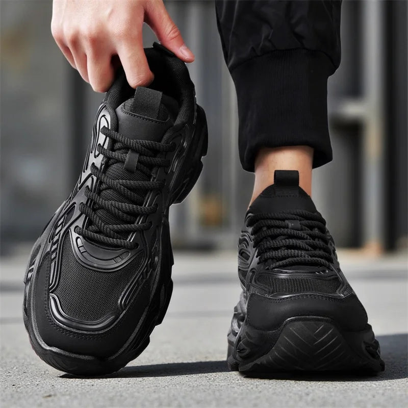 Men's casual sneakers spring summer new breathable soft-sole anti-slip outdoor racing running shoes students speed sports shoes