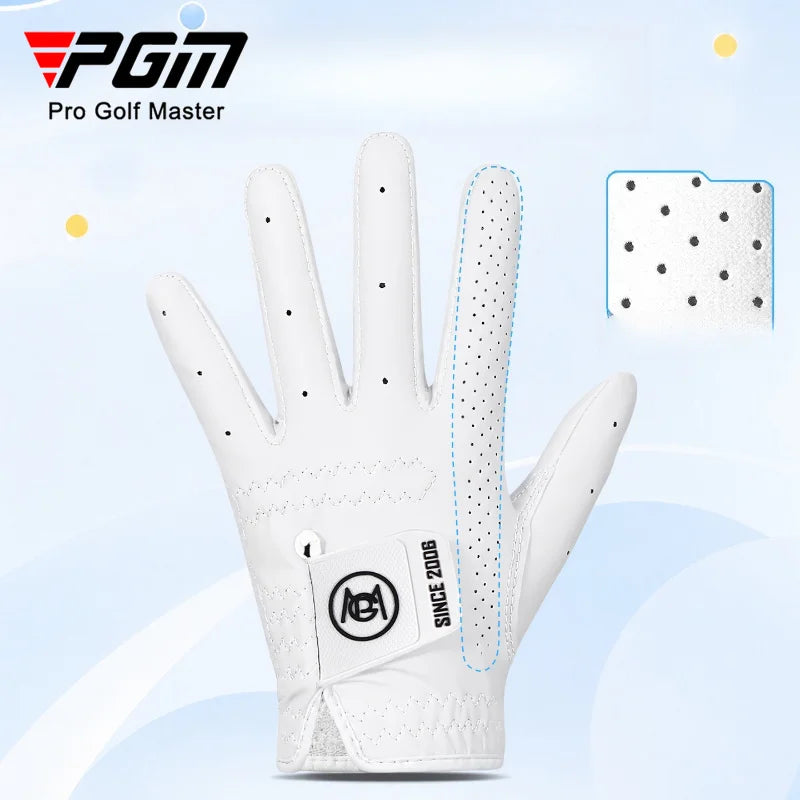 PGM Children's Golf Gloves for Boys, Wear-Resistant for Girls, anti Slip and Breathable for Children's Sports Gloves ST048