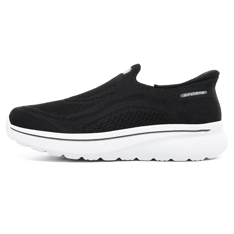 New Unisex Walking Shoes Trendy Mesh Breathable Outdoor Fitness Shoes Soft Sole Wear-resistant Anti Slip Comfort Tennis Shoes