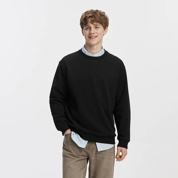 អាវយឺតបុរស Semir កមូល រលុងបន្តិច ស្ទីលធម្មតាសម្រាប់ពាក់ប្រចាំថ្ងៃ រដូវស្លឹកឈើជ្រុះ ឆ្នាំ២០២៦