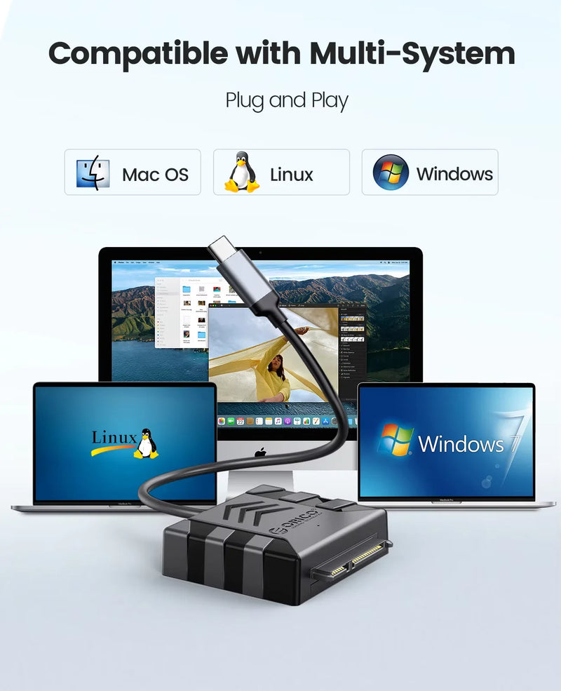 ORICO SATA Converter USB 3.0 to SATA Cable 5Gbps SATA Adapte For 2.5/3.5'' HDD/SSD External Hard Drive Disk