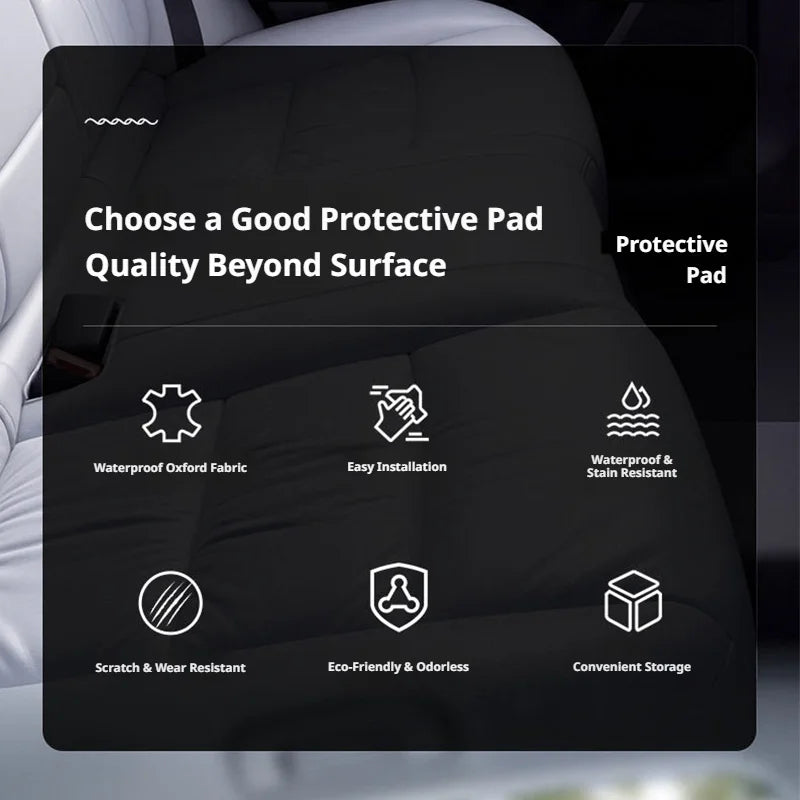SEAMETAL Pet Car Door Guard Waterproof Scratch Protection Mat Mesh Organizer Interior Panel Cover