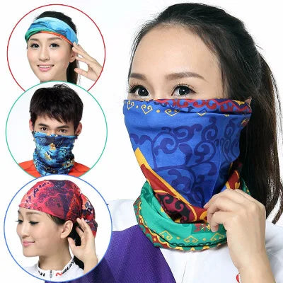 Seamless Neck Gaiter Face Mask Bandana for Men Women Breathable Cycling Fishing Running Headband Scarf Outdoor Sports Cover
