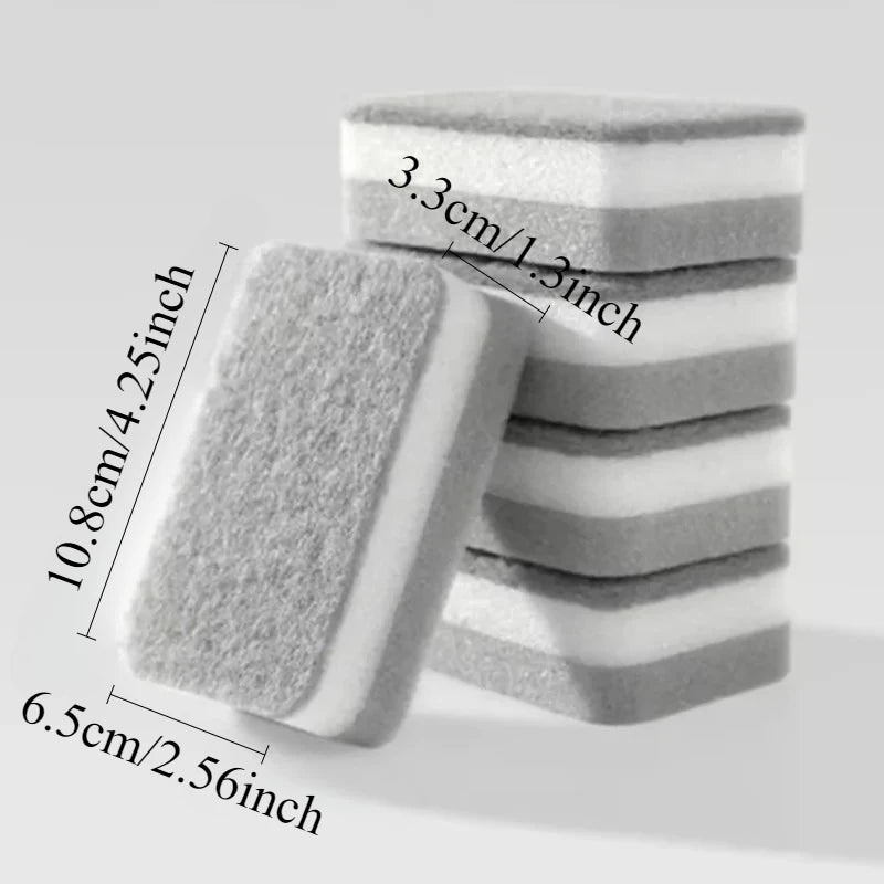 5/10/20 piece double-sided cleaning sponge; pot cleaning and maintenance washing sponge; household grinding pad tool set sponge