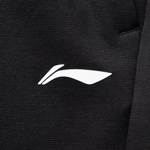 ខោហាត់ប្រាណបុរស Li-Ning ប៉ាក់ទន់ស្រួលចង្កេះអាចលៃតម្រូវបានពណ៌ខ្មៅ ខោកីឡាហាត់ប្រាណ LiNing AKLVA39