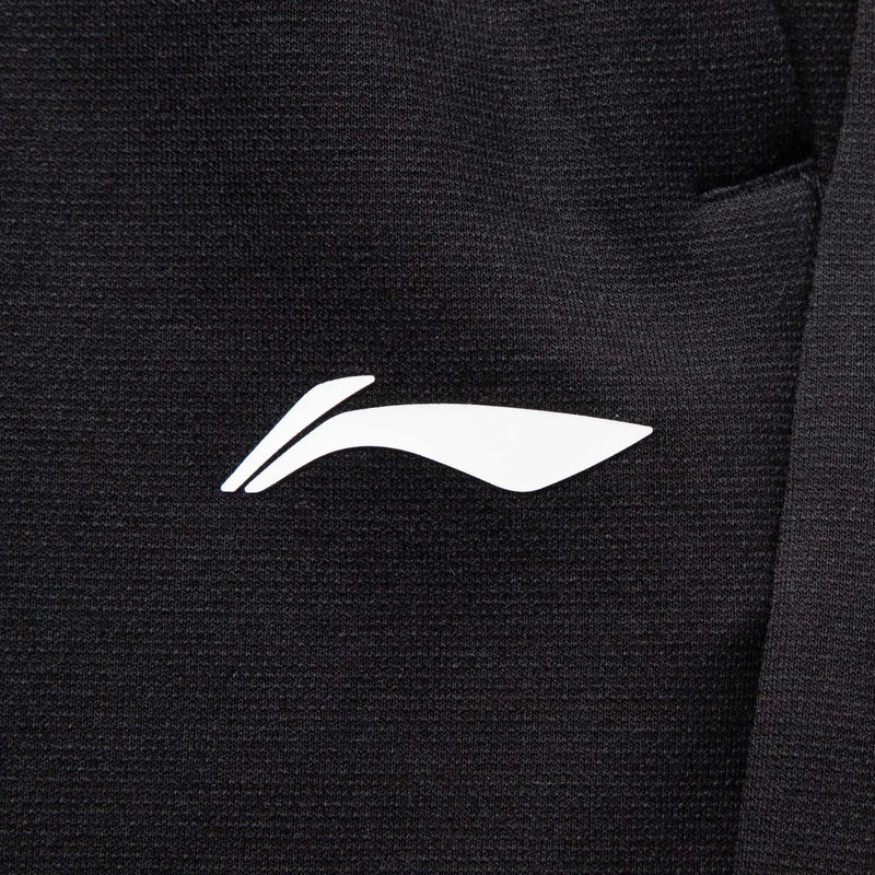 ខោហាត់ប្រាណបុរស Li-Ning ប៉ាក់ទន់ស្រួលចង្កេះអាចលៃតម្រូវបានពណ៌ខ្មៅ ខោកីឡាហាត់ប្រាណ LiNing AKLVA39