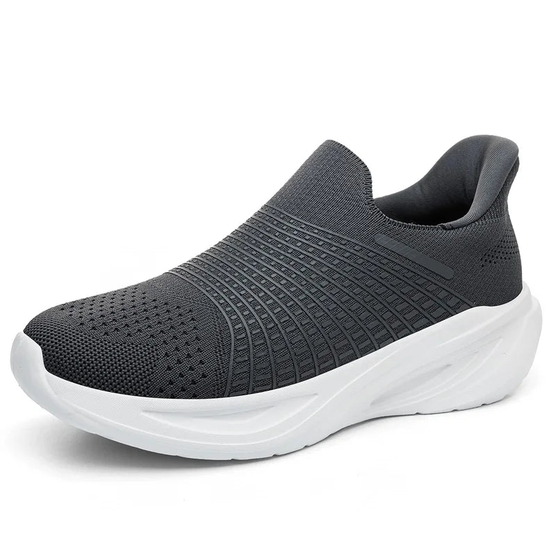 Mens Walking Shoes Summer Mesh Breathable Lightweight Comfortable Loafers Outdoor Fitness Jogging Fashion Simple Casual Sneakers