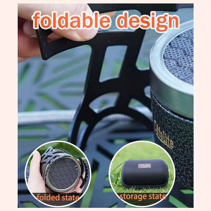 Outdoor Infrared Stove Camping Waterproof Energy-Saving Burner Ultralight Folding Mini Burner Camp Cooking Supplies