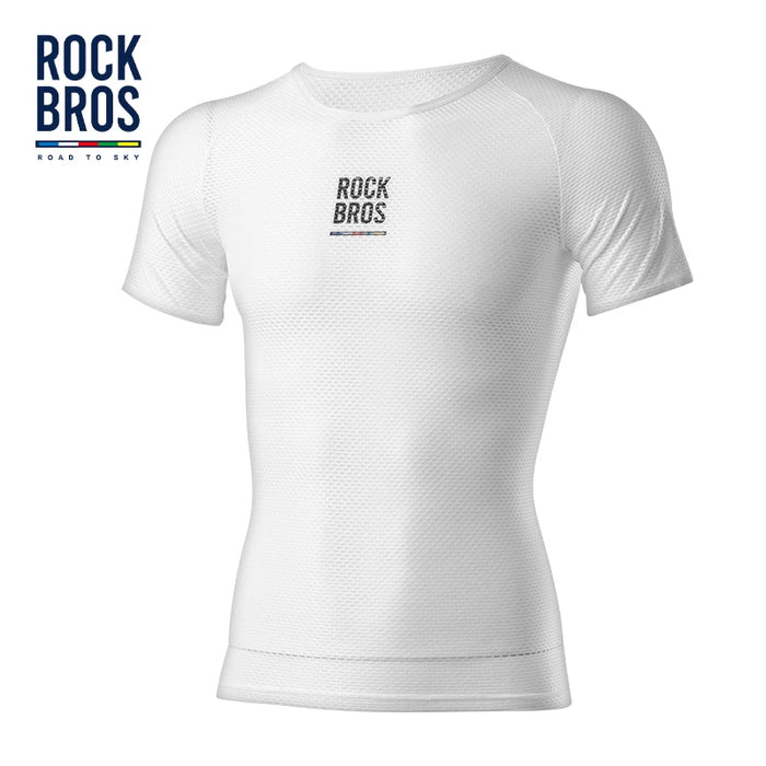 ROCKBROS ROAD TO SKY Cycling Jersey Summer Bicycle Shirt Underwear Sleeved Men Women Breathable Sportswear Bike Sport Clothing White CN
