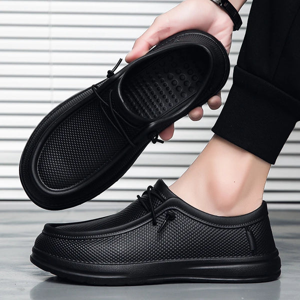 Hotel Chef Shoes Four Season Soft Sole Anti-Skid Oil-Proof Men Plus Size Kitchen Work Shoes Garden Shoes Labor Shoe Fishing Shoe