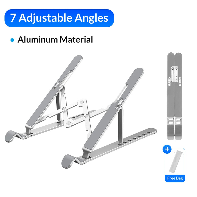 ORICO Laptop Stand Foldable Notebook Holder Portable Adjustable Aluminum Computer Monitor Holder for MacBook Tablet Base Stand