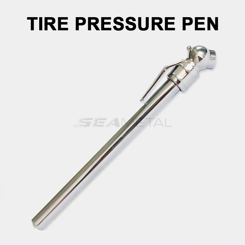 SEAMETAL 5-50PSI Vehicle Tire Air Pressure Gauge High Precision Pressure Measuring Pen for Vehicles Tester Dual Head Gauge Tool