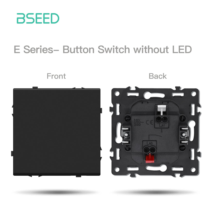 BSEED 1/2Gang Wall Light Switch USB Type-C Socket Module Part Internet TV Telephone Socket Part Plastic Frame Free Combination