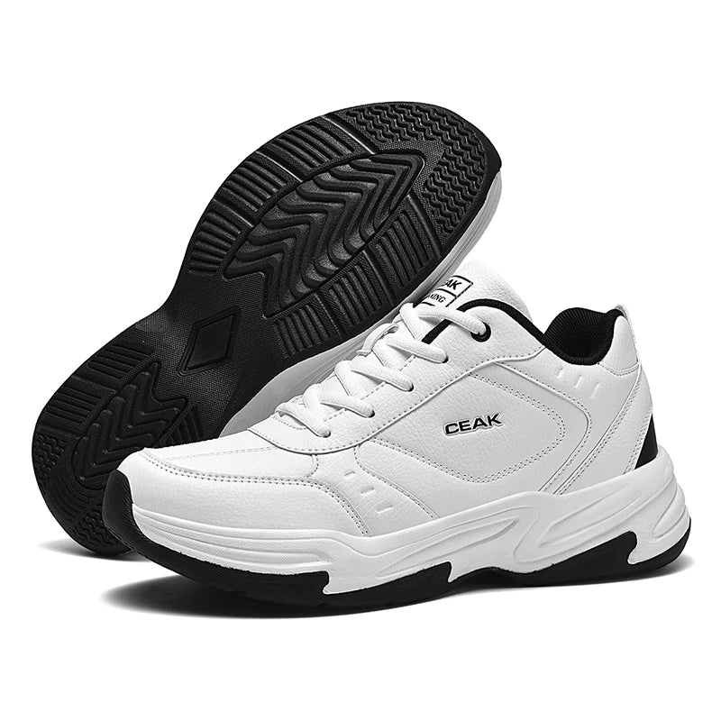 Men's Plus-Size Light Casual Sneakers Four Season New Breathable Soft-Sole Non-Slip Outdoor Fashion Student Running Sports Shoes