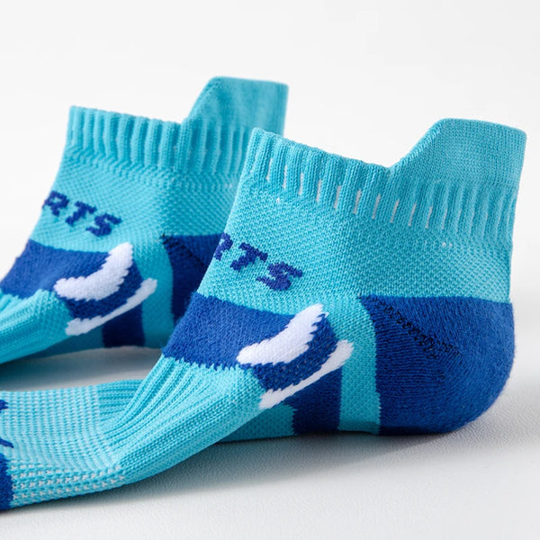 WRELS 1/2/3 Pairs Athletic Socks Cushioned Ankle Socks Men Women Arch Support Running Cycling Sports Low Cut Compression Socks