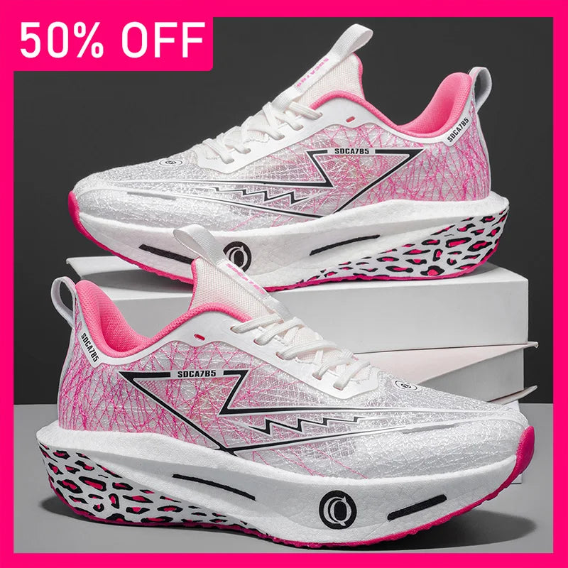 Unisex Sports Shoes Light Breathable Comfortable Mesh Casual Running Shoes Daily Training Thick Soled Anti Slip Fitness Shoes