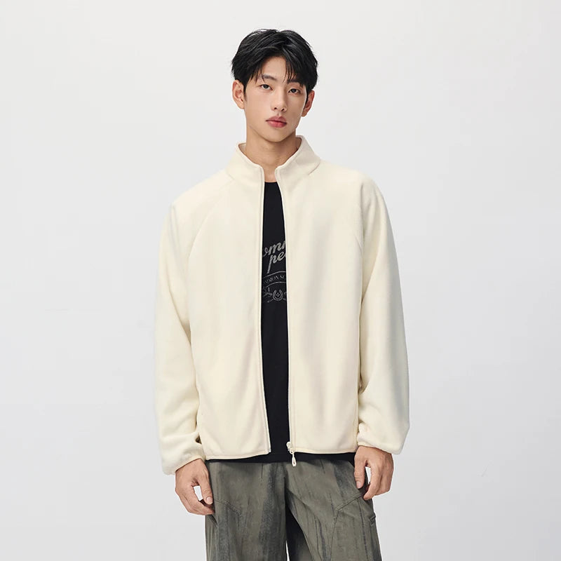 Semir Men Winter Jacket Antistatic Polar Fleece Stand Collar Raglan Sleeve 2026 New Winter Daily Wear Urban Casual Style