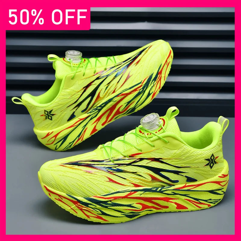 Unisex Sports Shoes Marathon Jogging Lightweight Shock-absorbing Breathable Outdoor Professional Running Training Shoes for Men