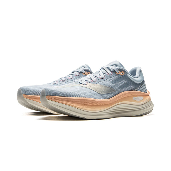 ស្បែកជើងរត់ Li-Ning សម្រាប់នារី YUEYING 5 PRO Optimized Cushion ជាមួយនឹងប្រអប់ម្រាមជើងធំទូលាយ SUPER BOOM ស្បែកជើងប៉ាតា Lining ឆ្លុះបញ្ចាំង ARHV014