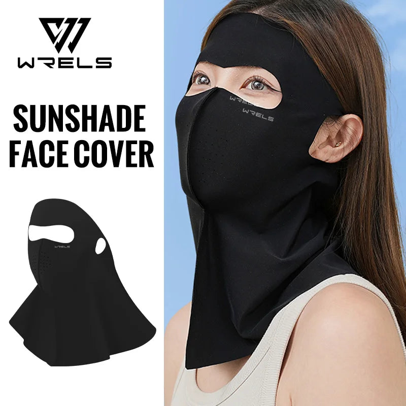 WRELS UV Full Face Cover UPF 50+ Summer Face Mask Breathable Sunscreen Sports Face Covering Sun Protection Face Mask