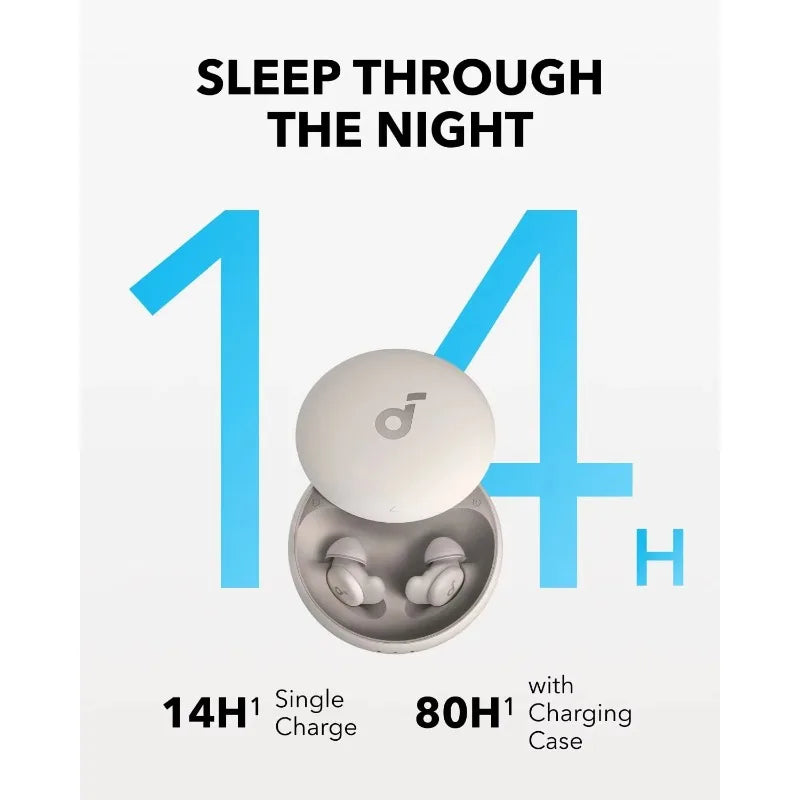 កាសស្តាប់ Anker Soundcore Sleep A20 Sleep Earbuds រចនាតូច សម្រាប់អ្នកគេងចំហៀង រចនាបថត្រចៀក ដោយមិនចាំបាច់ចុចត្រចៀក