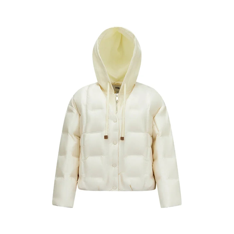 Semir Women Down Jacket 90 Percent Down Fill Layered Look Loose Fit Everyday Style 2026 Winter Cold Weather Outdoor Layer