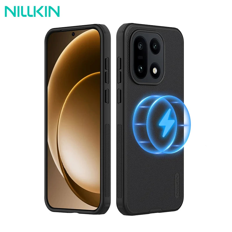NILLKIN For OnePlus 15 Magsafe Case Super Frosted Shield Pro Magnetic Wireless Charging PC Hard Back Cover for One Plus 15 Cases