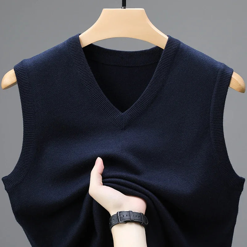 Men's 2026 Casual Sweater Vest Warm Comfortable Autumn Winter Fashion Outerwear - Fashionable Knitwear for Men