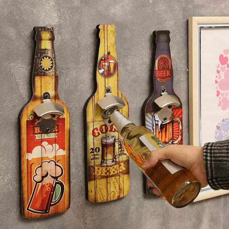 Creative Bottle Opener Restaurant Wall Decoration Restaurant Bar Barbecue Shop Wall Pendant Personalized Bottle Opener