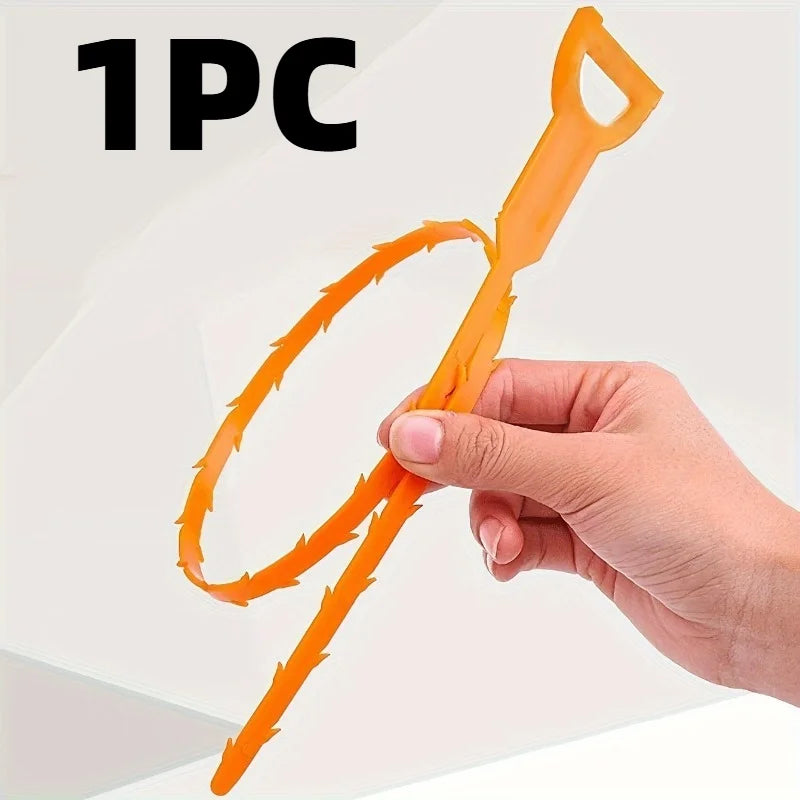 1/2pcs Hair Drain Clog Remover,Pipe Dredging Tool, Drain Hair Remover Tool for Sewer, Kitchen Sink, Bathroom Tub.Sewer cleaner.