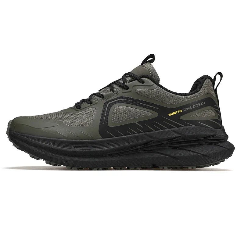 HUMTTO Running Shoes Cushioning Trainers Man Breathable Gym Sneakers for Men Black Luxury Designer Marathon Men's Sports Shoes