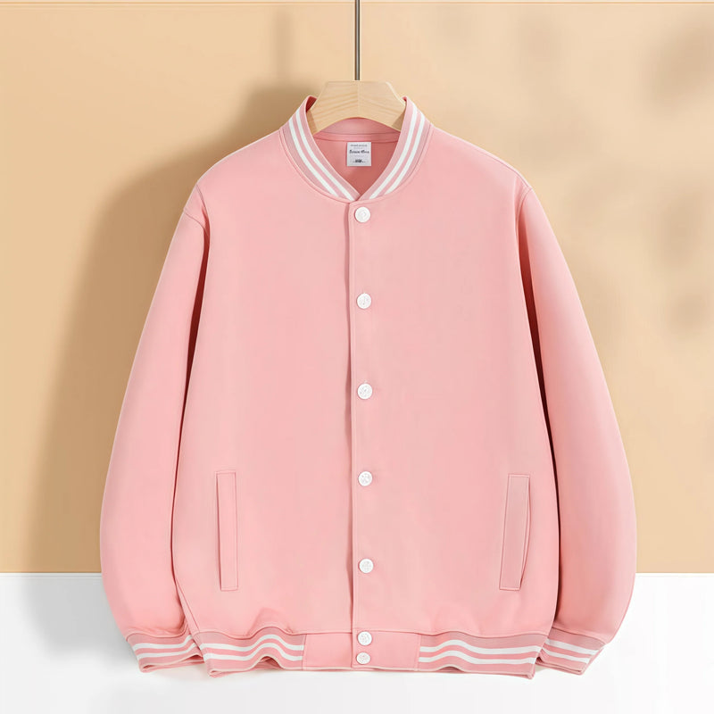 2026 Thin button baseball suit causal couples jacket  for Early autumn trend fashion daily customized group clothes