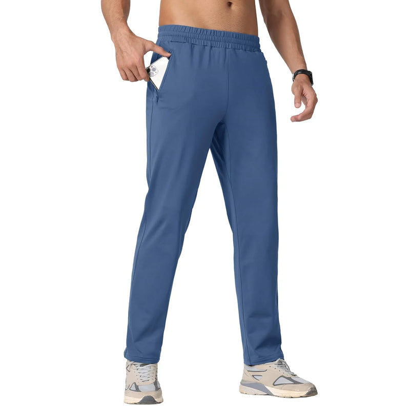 TACVASEN Winter Fleece Sweatpants Mens Thermal Warm Work Pants Waterproof Outdoor Sport Running Pants Jogger Casual Trousers
