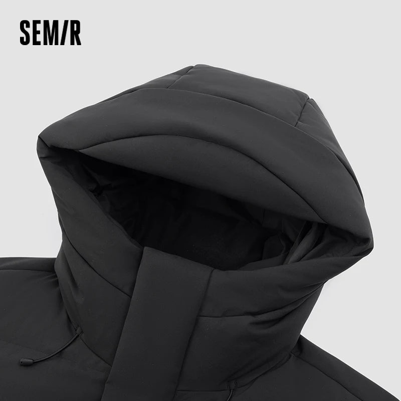 Semir Men Down Jacket 80 Percent Down Fill Long Length Thick Warm 2026 New Winter Daily Wear Urban Casual Style