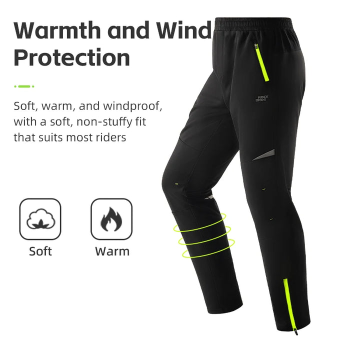 ROCKBROS Sportswear Suit Autumn Winter Warm Windproof Jackets Pants Outdoor Sweatshirt Motorcycle Cycling Thermal Coat EUR Size