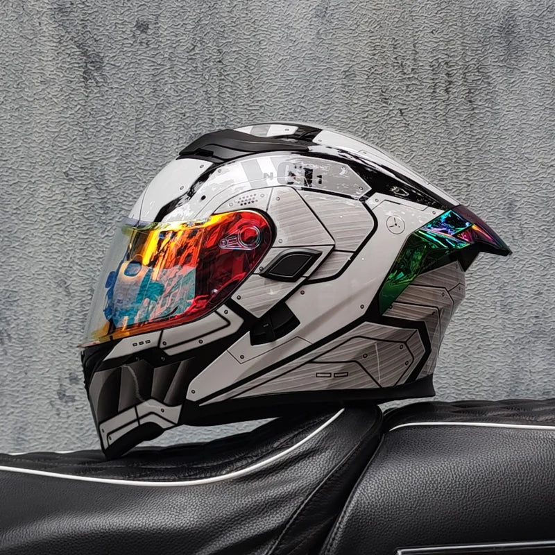 2024 New ORZ-169B Flip Up Motorcycle Helmet Full Face Off Road Casque M-XXL Szie Motocross Cascos Para Moto Dot Approved Unisex