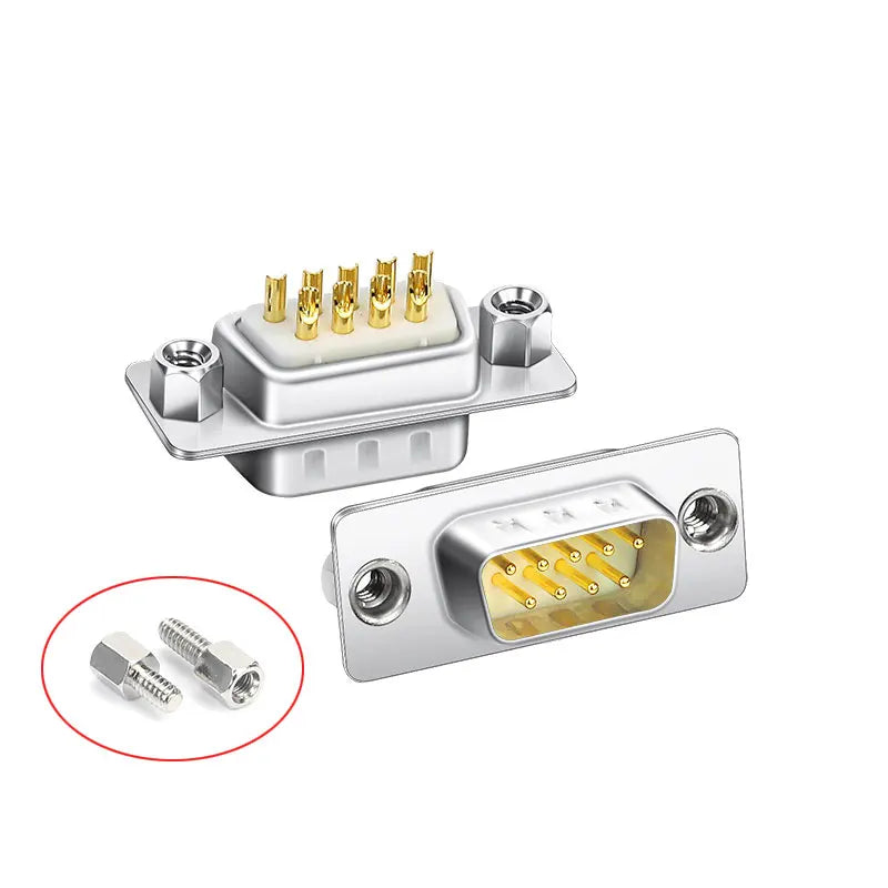 DB9 Adapter Connector Core RS232 Serial COM Plug Connectors Hole/pin DB15 Female Male Port Socket D Sub DP9 Plastic Case