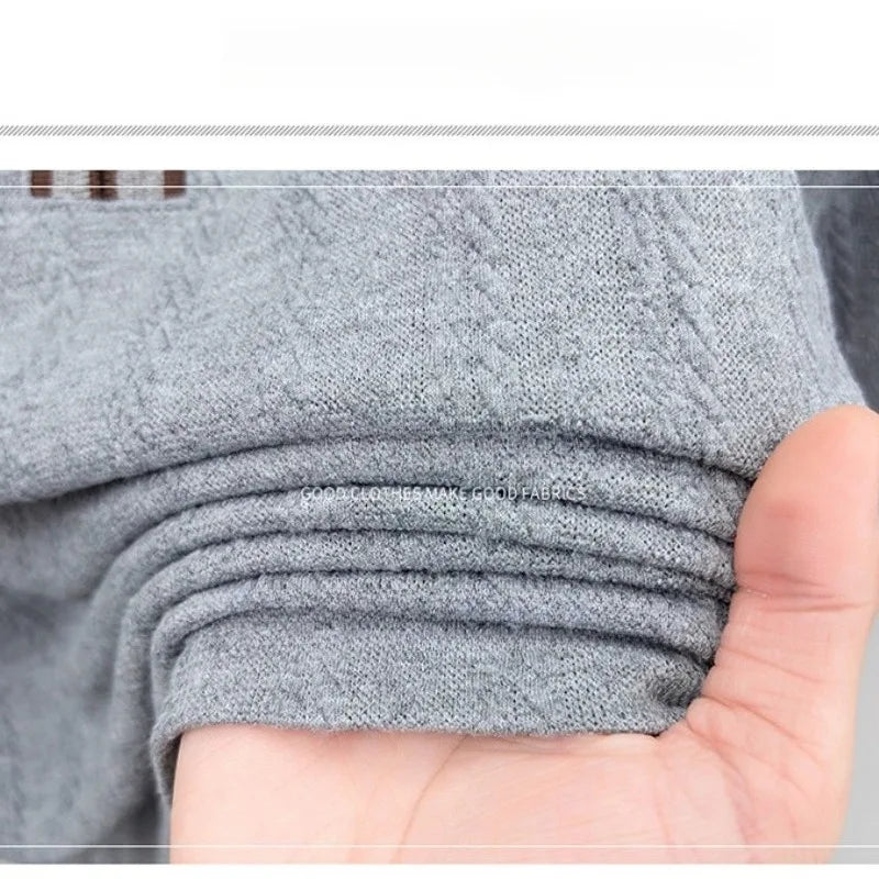 Men's Casual Knit Polo Shirt - Half Zip Lapel, Quick Dry & Soft Sport Polo for Camping/Fishing/Gym