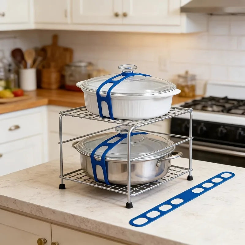 1pc Silicone Binding Straps, Reusable Can Lid Straps, Suitable for Various Lids, Kitchen Organization Accessories, Straps.
