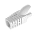 ZoeRax 100pcs Cat5E CAT6 RJ45 Ethernet Network Cable Strain Relief Boots Cable Connector Plug Cover White CHINA