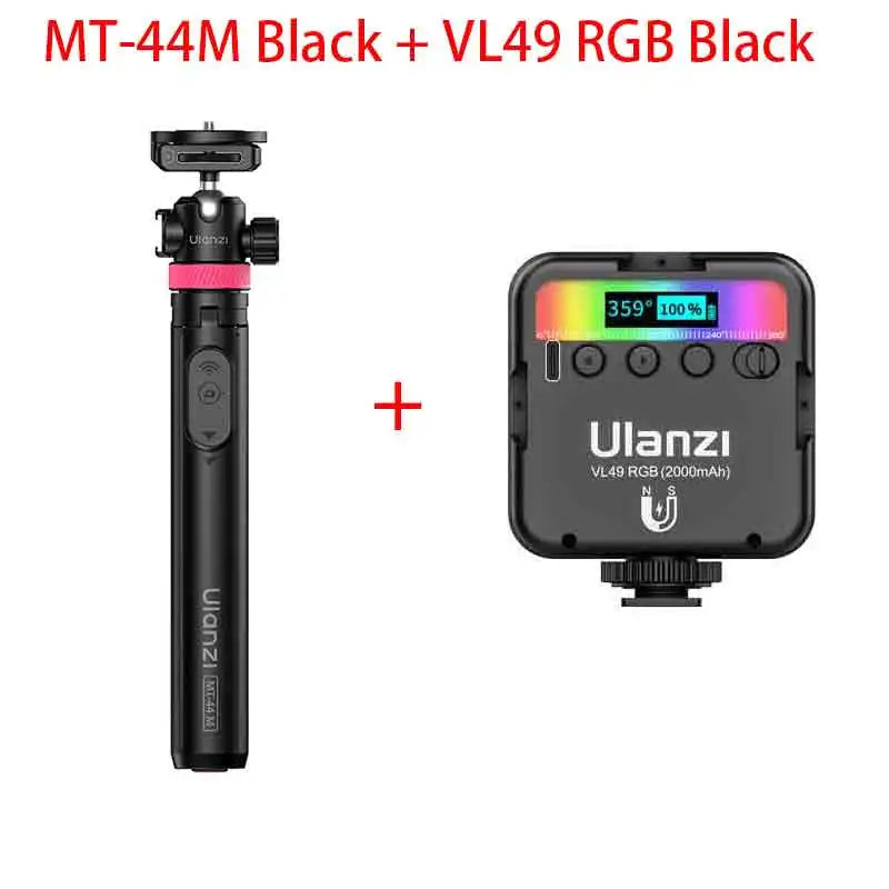 ជើងទម្រកាមេរ៉ា Ulanzi MT-44M ទំហំ 1.49 ម៉ែត្រ Magsafe Tripod សម្រាប់ iPhone Android ស្មាតហ្វូនកាមេរ៉ា DSLR Selfie Stick ជាមួយក្បាលបាល់ 360° សម្រាប់ Vlog Live