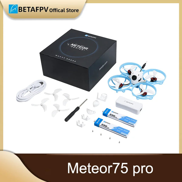 ដ្រូន RC BETAFPV Meteor75 Pro Brushless Whoop Quadcopter ខ្នាតតូចឆ្លាតវៃ FPV ឆ្នាំ ២០២៦