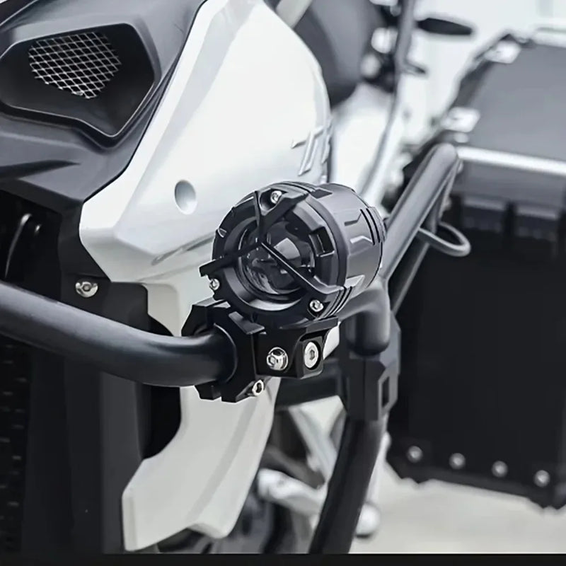 JOYINLED 1/2PCS Universal Motorcycle Headlight Fog Light Brackets Adjustable Bumper Clamp Mount Kit for Work Light