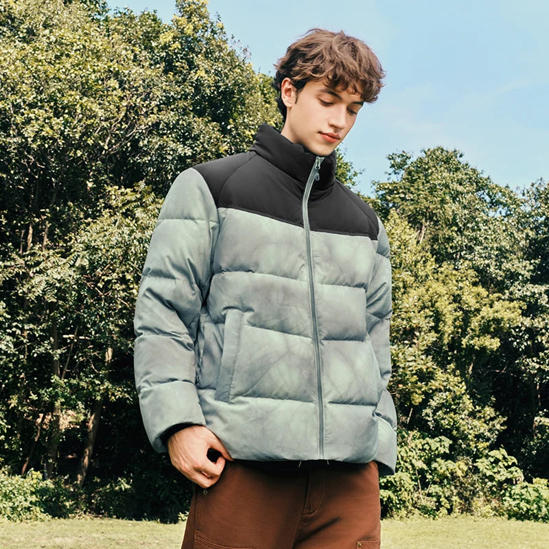 Semir Unisex Puffer High Loft Down Stand Collar Warm Fit Waterproof Windproof Stain Resistant 2026 Couple Style Outerwear