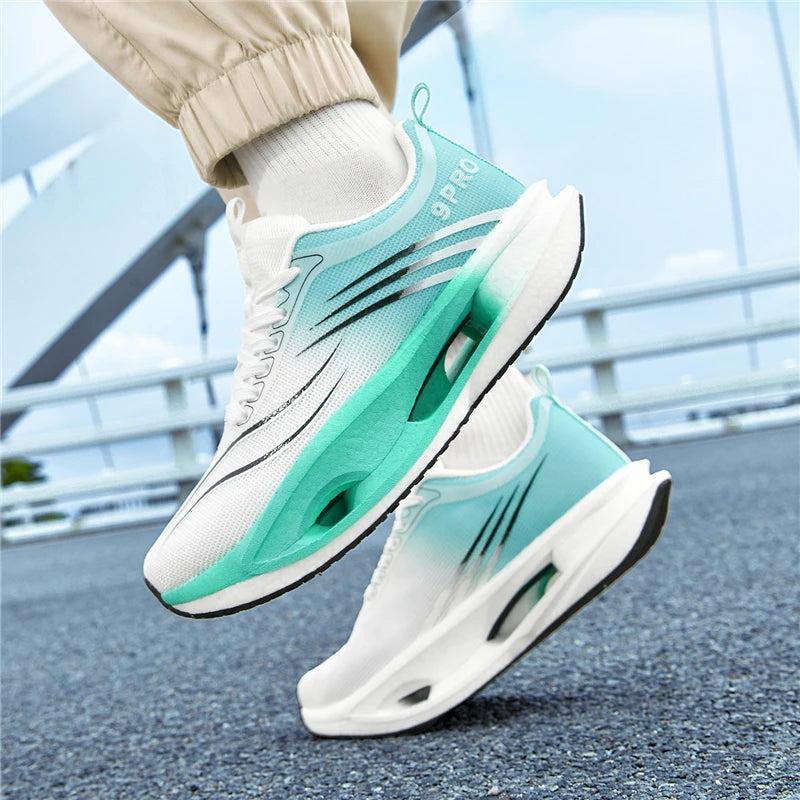 Mens Sports Shoes 2025 New Lightweight Cushioning Sneakers Daily Training Plus Size Comfort Running Shoes for Man