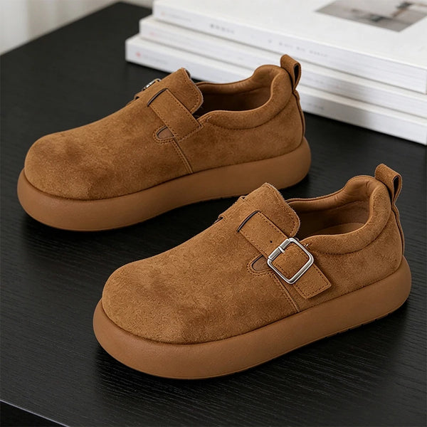 Men women's slip on casual shoes four seasons new breathable light Thick sole lazy shoes fashion outdoor walking party tide shoe