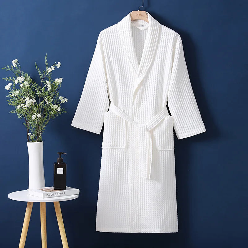 Long Sleeve Women's Pajamas Robe 100% Cotton Wedding Dress Autumn Winter Casual Women's Bathrobe Home Wear Shower Night Kimono